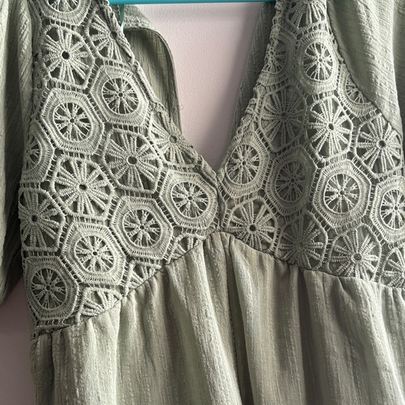 Chic Sage Green Romper - Picture 3 of 7